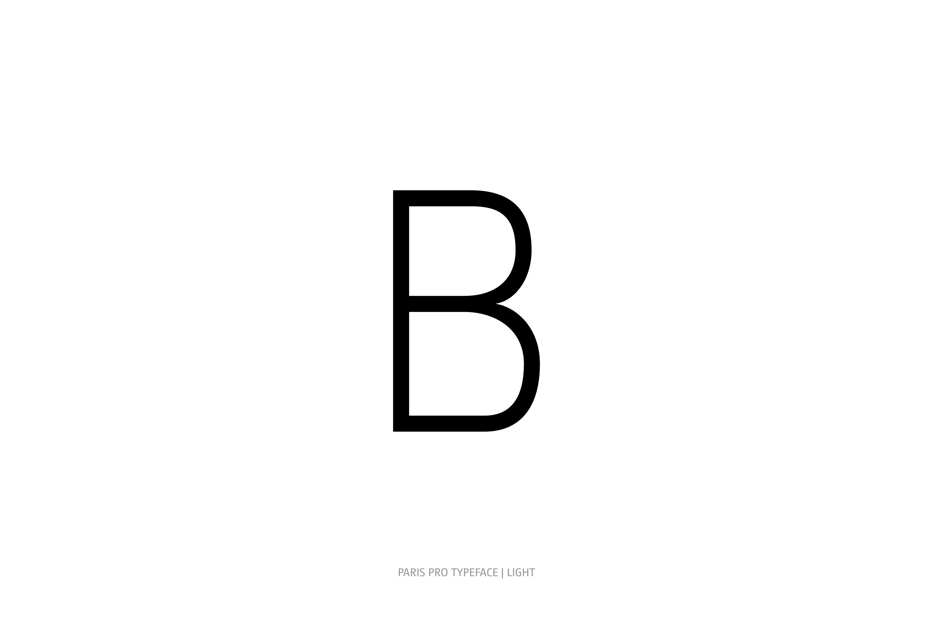 Paris Pro Typeface Light Style B