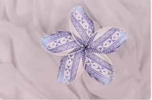 Ocean Tribal Tattoo Frangipani Real Touch (6 Pack) - Realistic Artificial Flowers