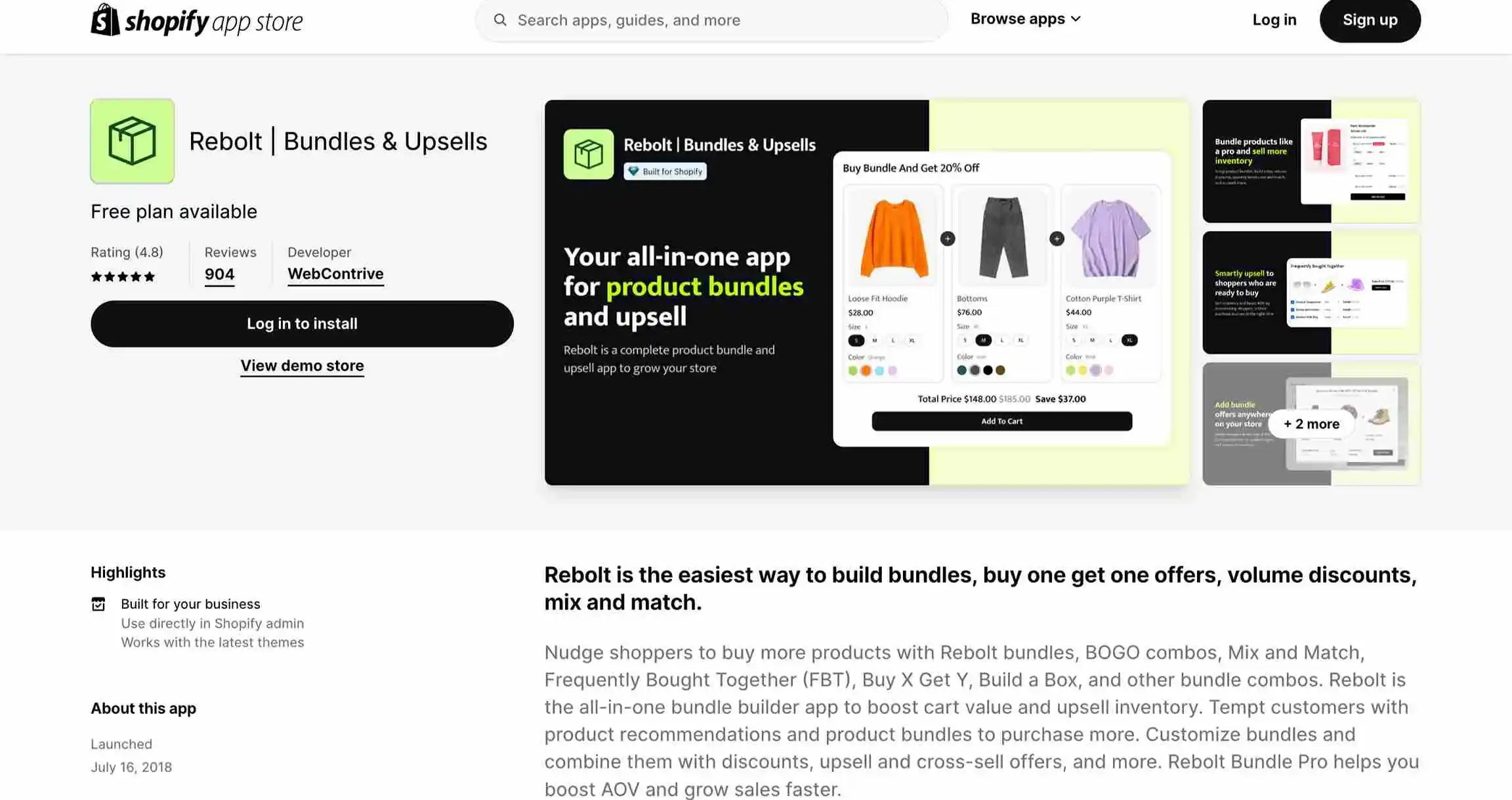 rebolt bundle how to add bundle to shopify store