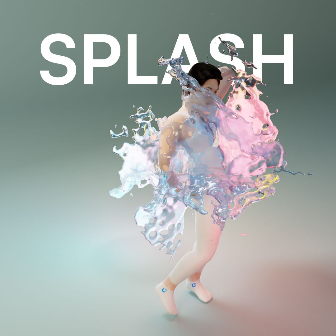 Image of Splash, Nonbinary Digital Couture XR Experience