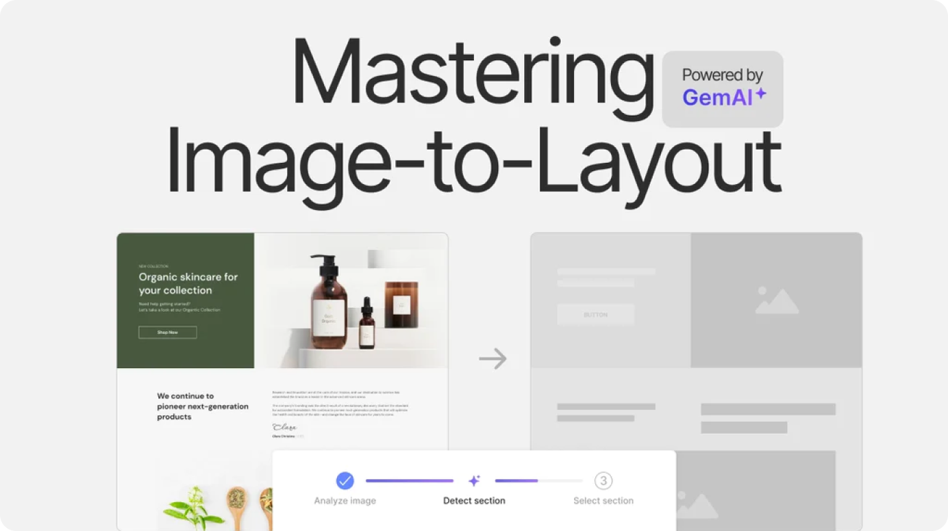 Create Image-to-layout with GemPages