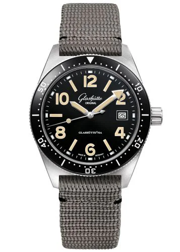 SeaQ Date Stainless Steel / Black / Synthetic - Folding