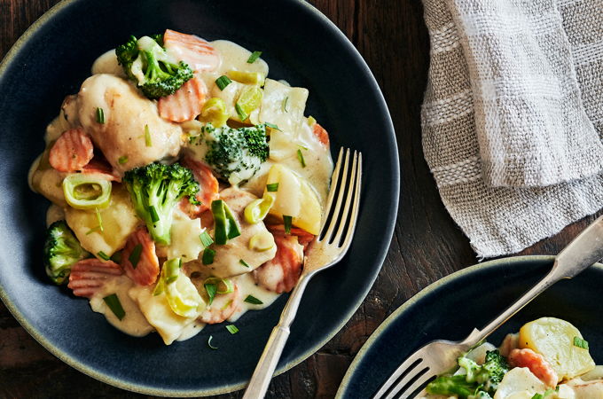 Chicken and Vegetable Fricassee