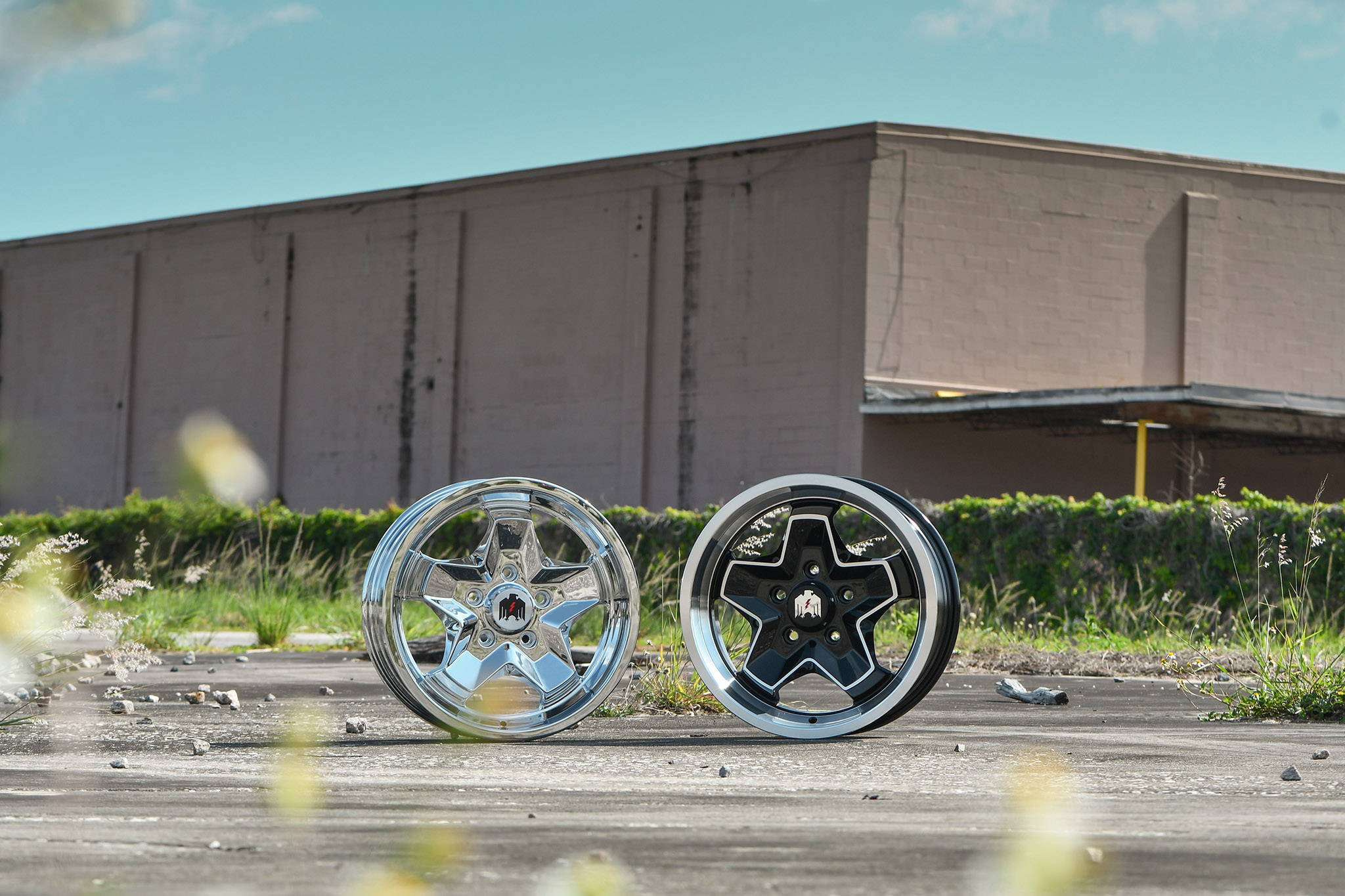 chrome and black machined face and edge klassik rader 944 wheels