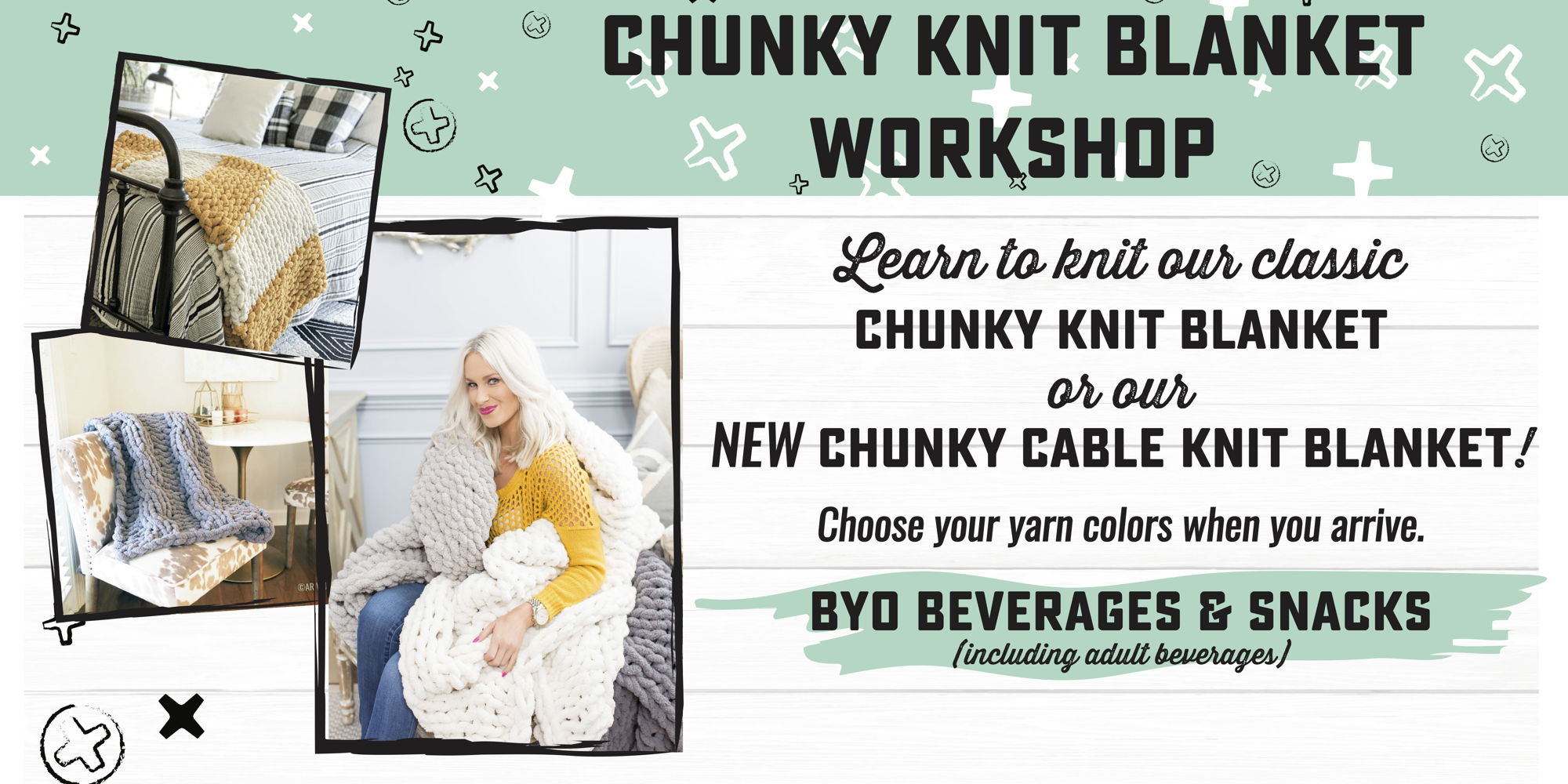 Chunky Knit Blanket Workshop promotional image
