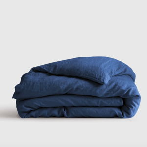Linen Duvet Cover | Quince - King Sized Indigo Blue