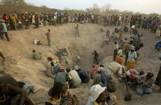 Marange diamond fields Associated press