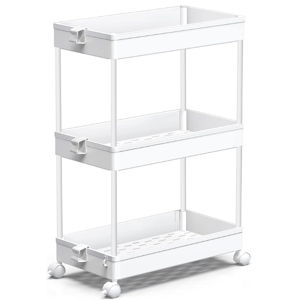 SPACEKEEPER Rolling Storage Cart 3 Tier