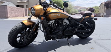 2023 INDIAN SCOUT BOBBER ABS motorcycle for rent near Las Vegas, NV