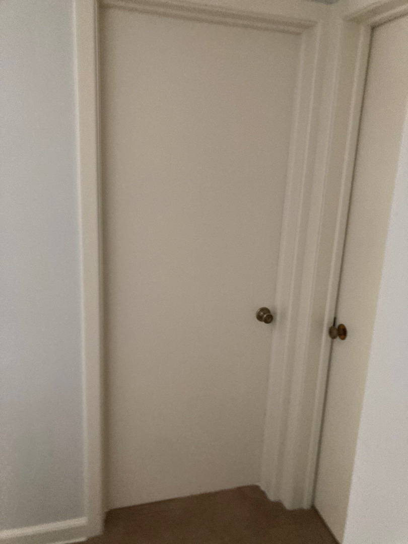 Installed interior door