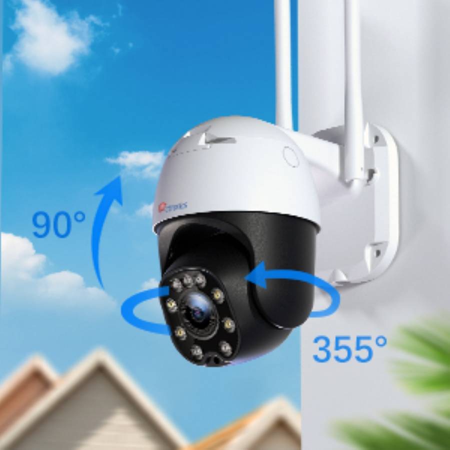 Ctronics 防犯カメラ 屋外 5MP 5GWi-Fi 自動追尾 AI検知 音光警報 夜間