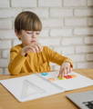 Kid learning to count