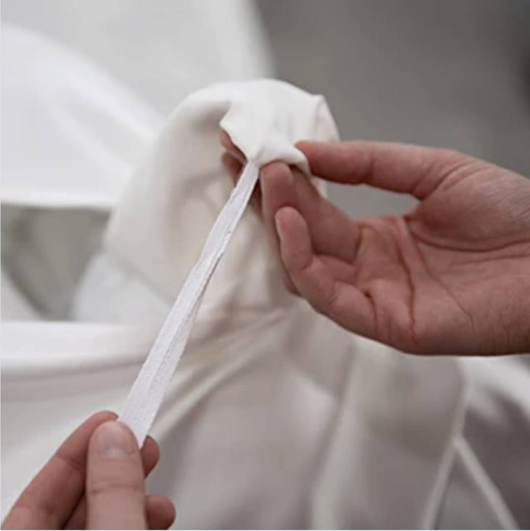 silk duvet cover with internal ties