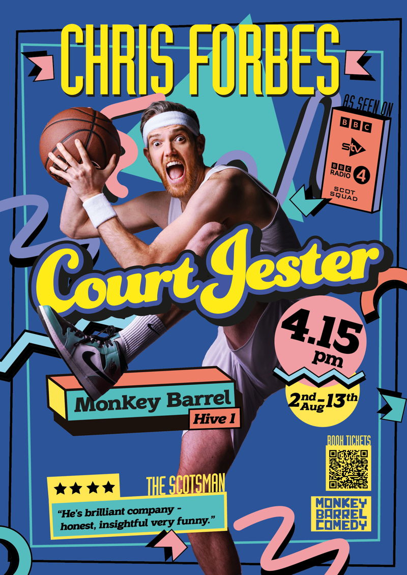The poster for Chris Forbes: Court Jester