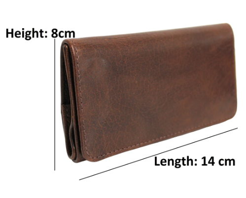 Full Grain Leather Tobacco Pouch 11032 Hide & Chic
