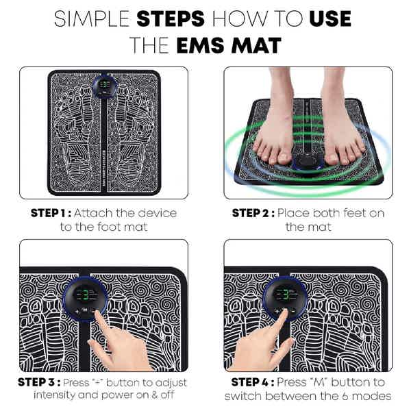 EMS Foot Massager,  Foot Massager Mat,  Tens Foot Massager, Foot Massage Pad