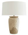 teakwood table lamp