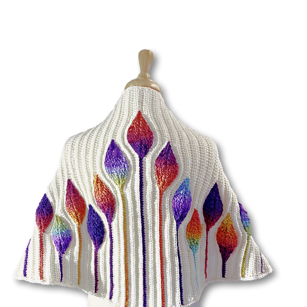Embossed Natura Shawl Pattern Only