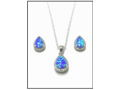 Blue Opal Jewelry Set