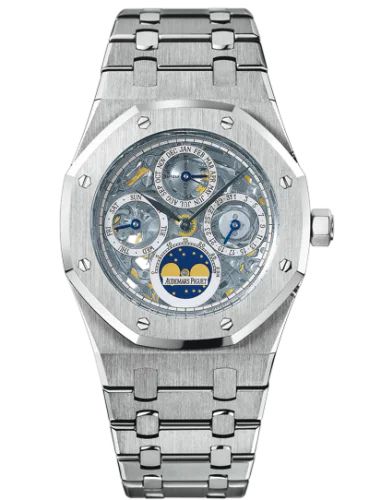 Royal Oak Perpetual Calendar Openworked Stainless Steel
