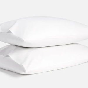 Luxe Sateen Pillowcases in Solid White, King Size