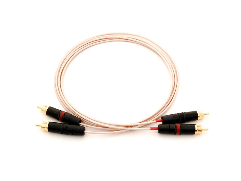 CablePro 6' pair of Reflection interconnect with Neutrik NYS373 RCA plugs