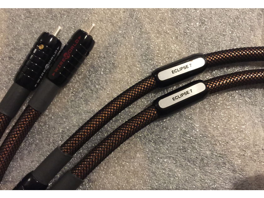 Wireworld Eclipse 7 - 1M (RCA) Interconnect Cables (1Pair), Excellent Condition! Demo - Warranty Reduced to $299.!
