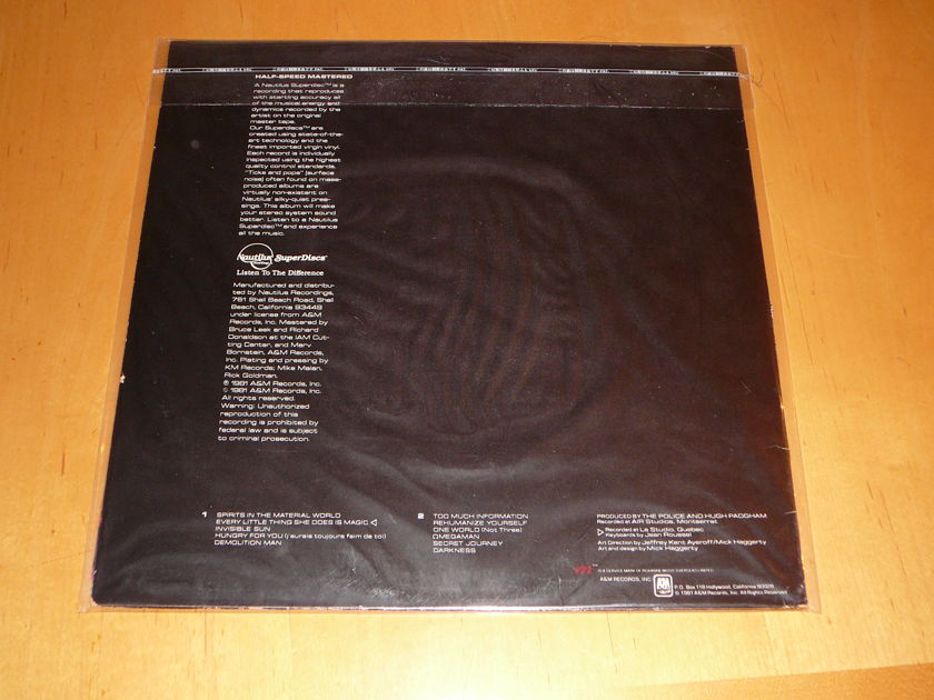 (LP) Police – Ghost In The Machine (Nautilus Super Disc)