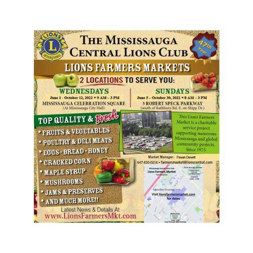 Mississauga Lions Farmers Market logo
