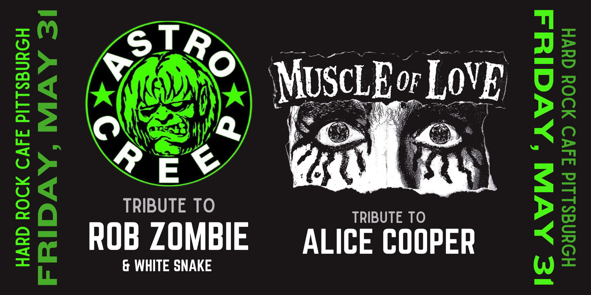 Astrocreep (Rob Zombie & White Snake) & Muscle of Creep (Alice Cooper) promotional image