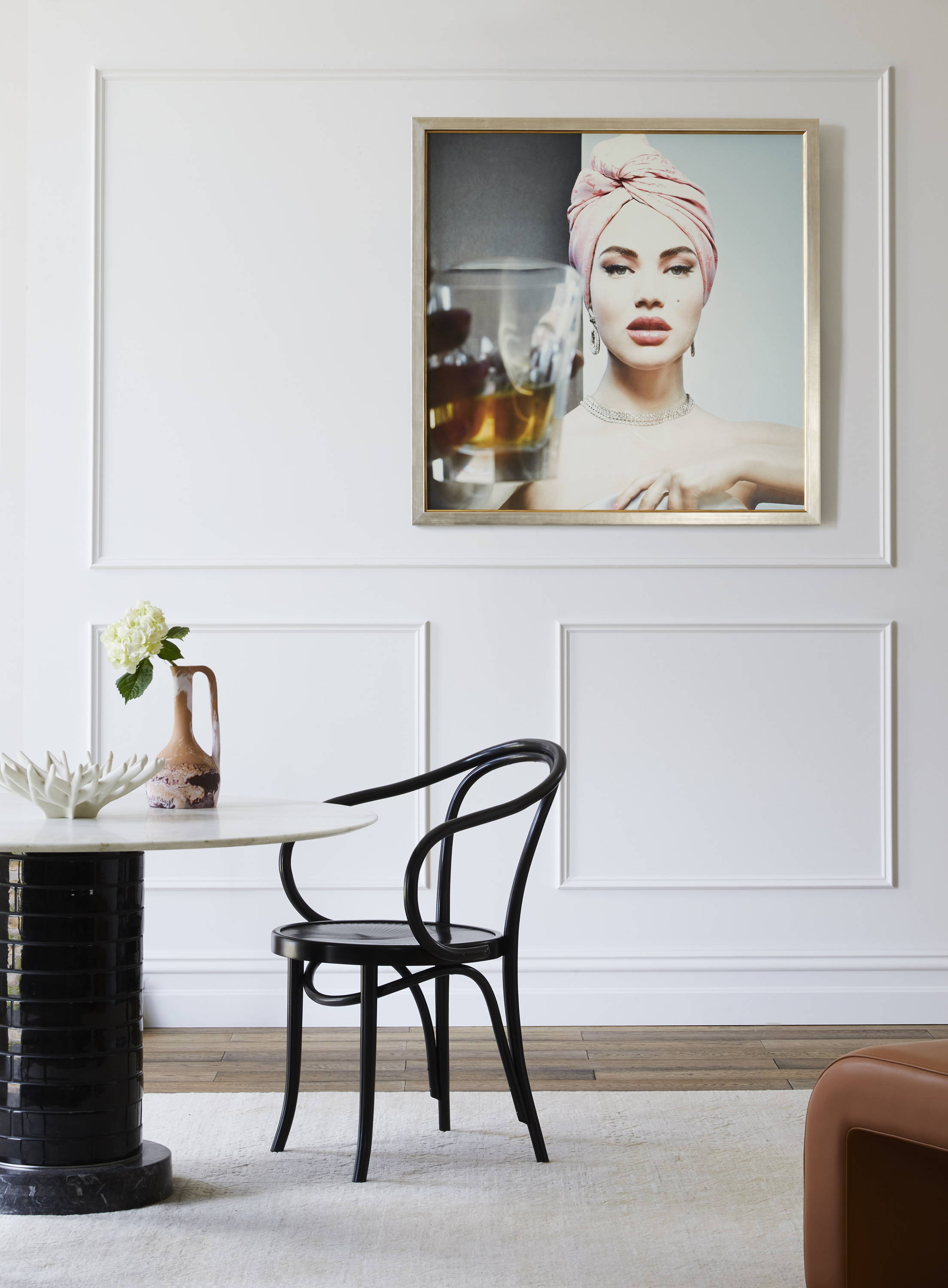 Framed Art in a Dining Room setting 