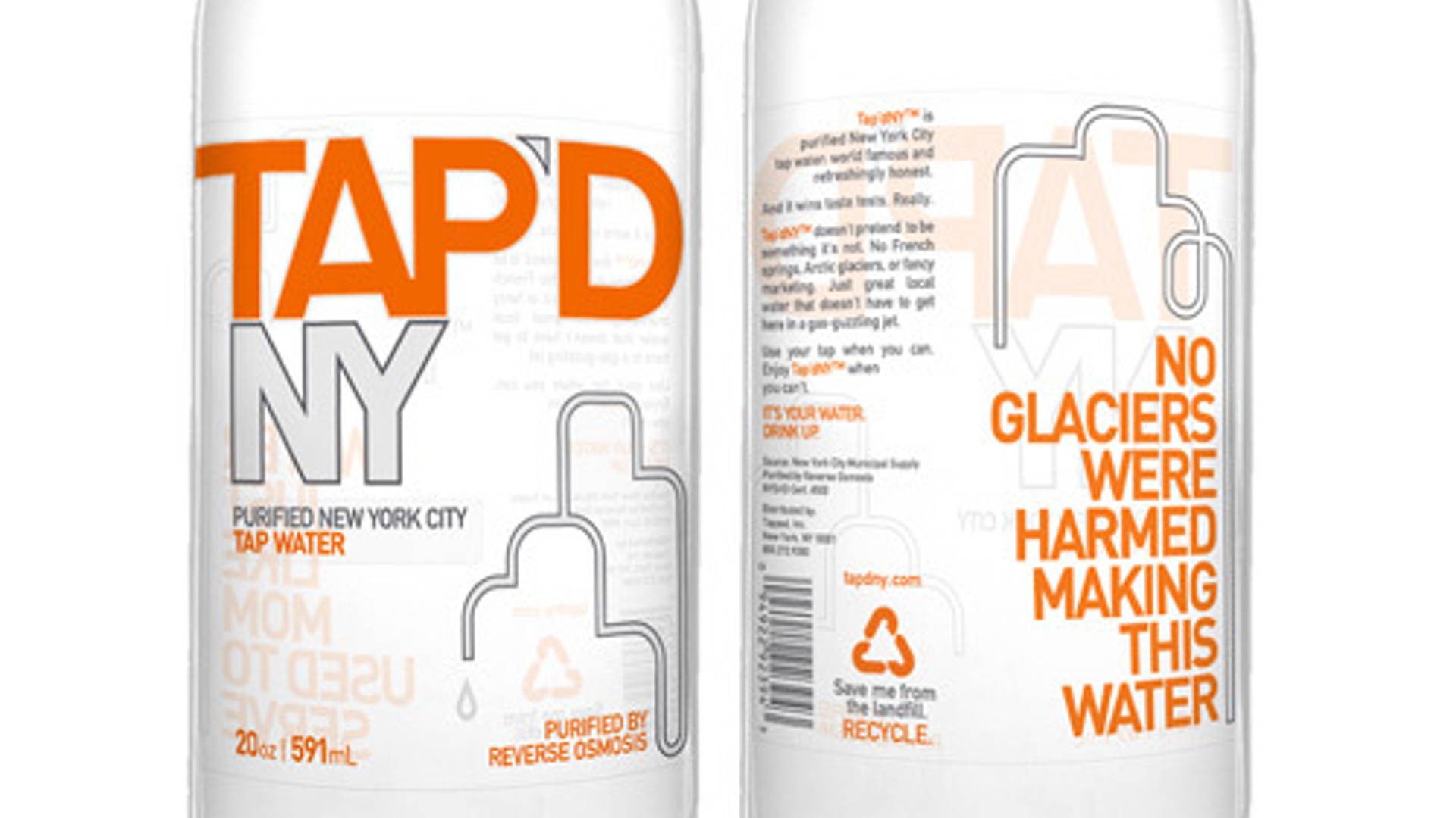 Featured image for Tap'd NY - New York "Bottled" Water