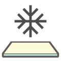 Poly Material with Snowflake Weather Resistant Icon