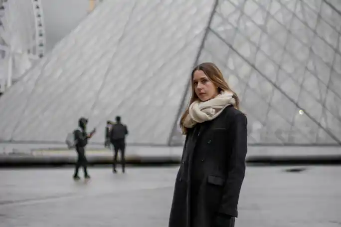 Professional Photoshoot Outside the Louvre Museum