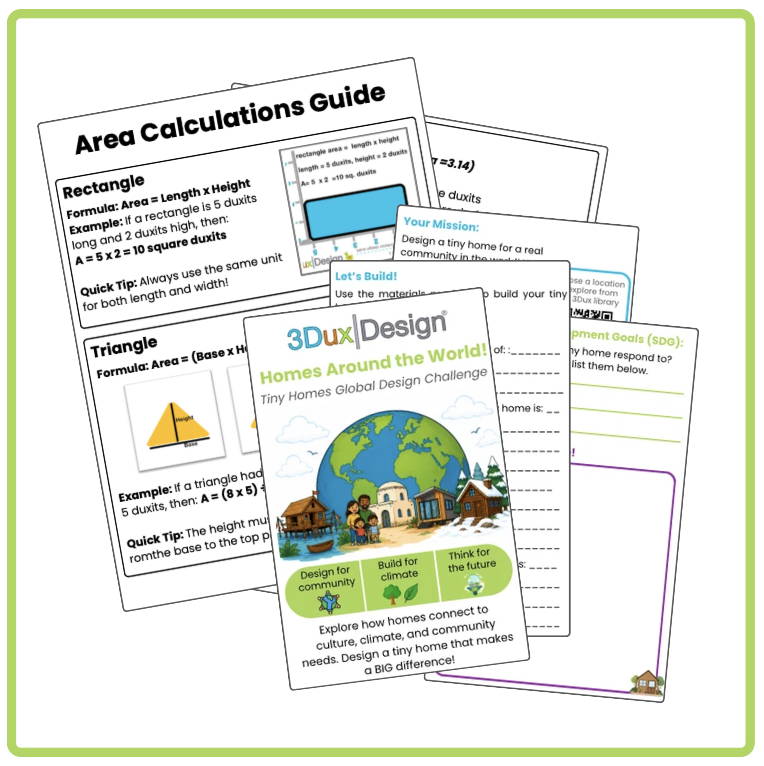 photo of 3dux student workbooks / booklets