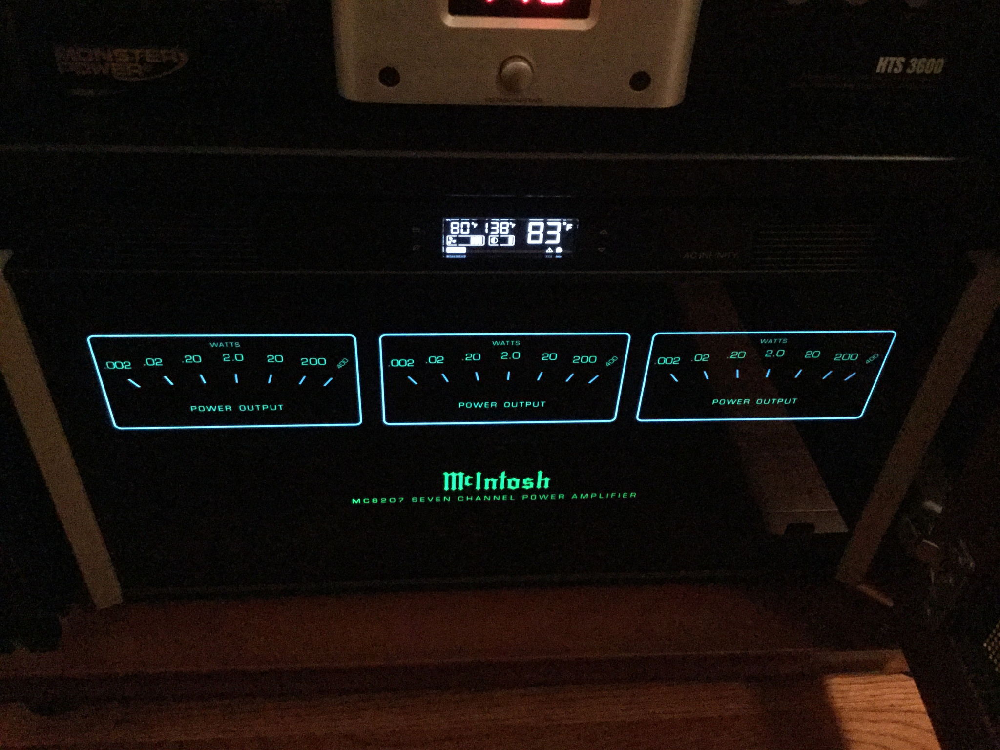 McIntosh MC8207 Seven channel amplifier @ 200watts per channel