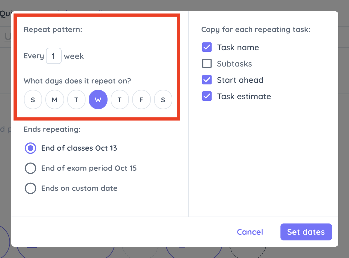 Create Repeat Tasks