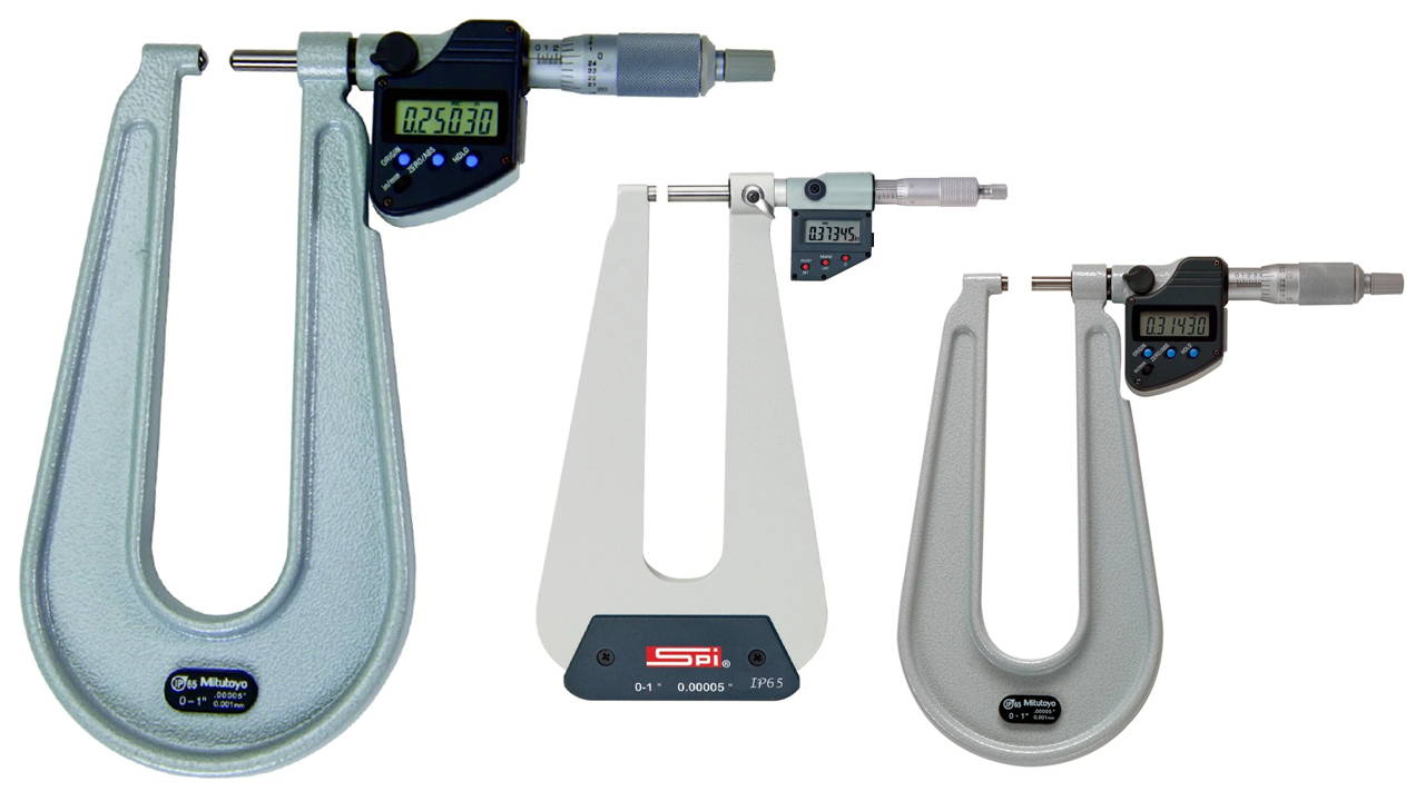 Digital Deep Throat Micrometers at GreatGages.com