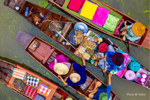 Floating Market and Train Market Experience