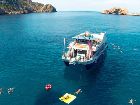 boat excursion ibiza cala salada float your boat