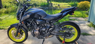 2018 YAMAHA MT-07 motorcycle for rent near Medford, OR