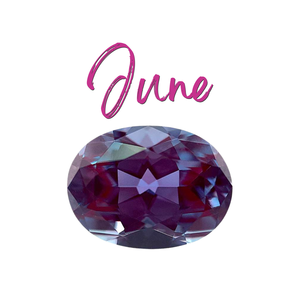 June Birthstone Button