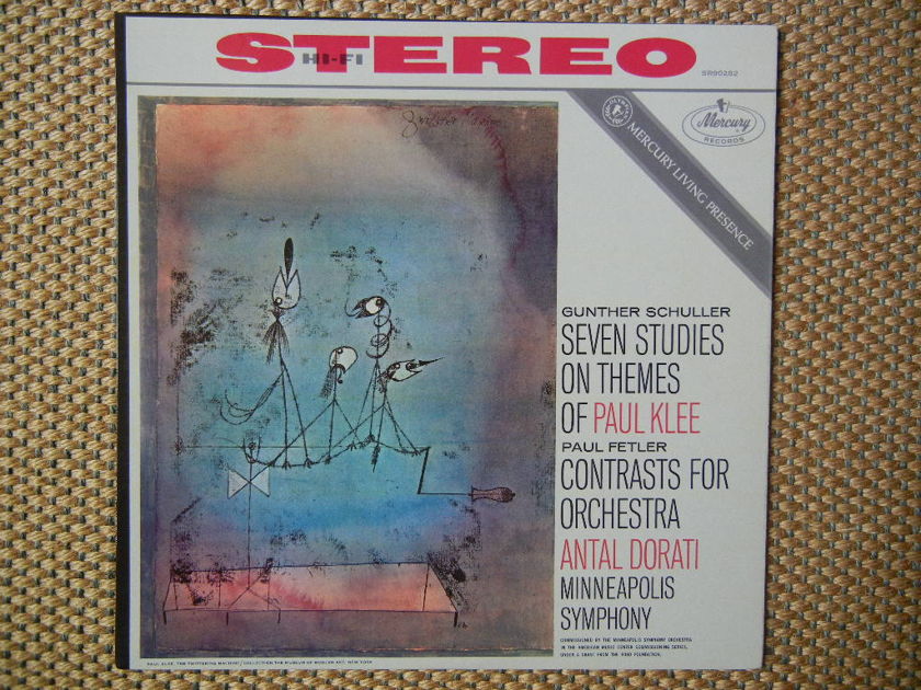 GUNTHER SCHULLER-PAUL FETLER/ - Seven Studies on themes of Paul Klee-Contrasts fo  for Orchestra    Mercury Living Presence SR9028