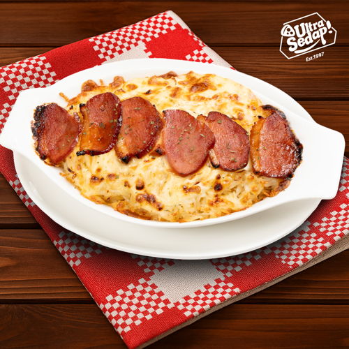Smokey Duck Cheese Baked Rice