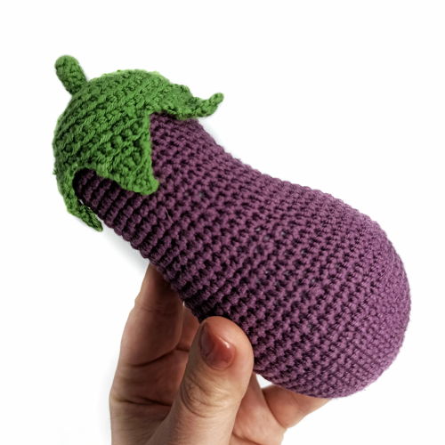 AUBERGINE Amigurumi Patroon PDF Haak Voedsel Patroon Speel Voedsel Amigurumi Aubergine Haak Speel Voedsel Voedsel Haakpatroon Groente Haak