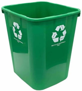 32L Bin _Recycling Material Only_ Green