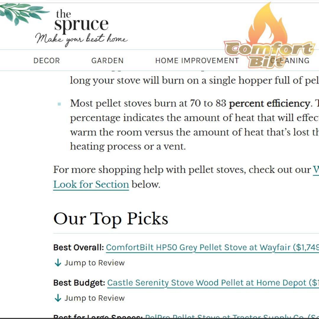 The Spruce Pellet stove reviews Comfortbilt pellet stoves are highly ranked pellet stoves