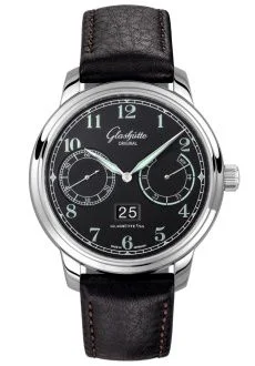 Senator Observer Stainless Steel / Black / Calf - Folding