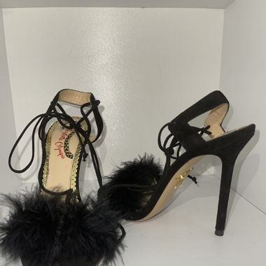 Charlotte Olympia black high heel sandals 36