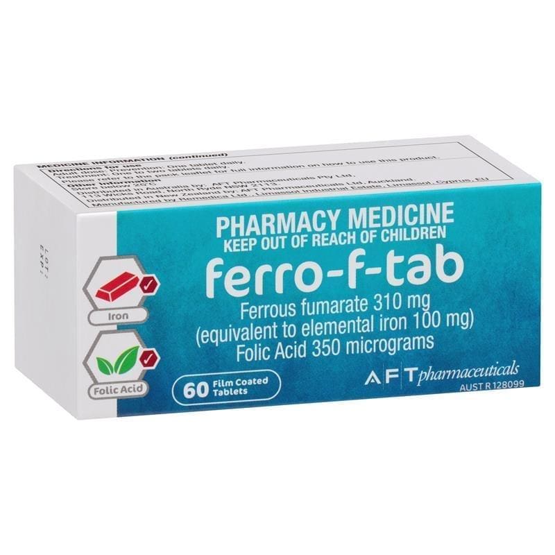 Ferro-F-Tab 310Mg 60 Film Coated Tablets